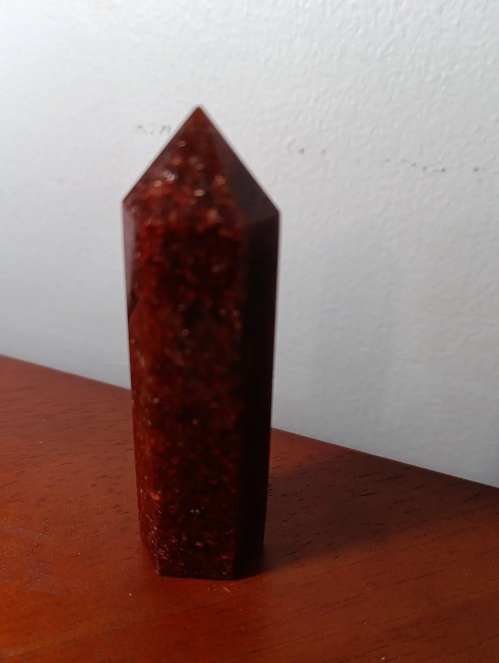 Red Strawberry Quartz Crystal Tower